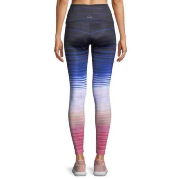 Beyond Yoga Lux Summer Shades Ombré Striped Leggings Size Small - Picture 4 of 14